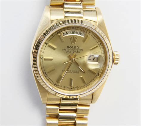 rolex 18k yellow gold oyster perpetual day-date president|rolex perpetual day date price.